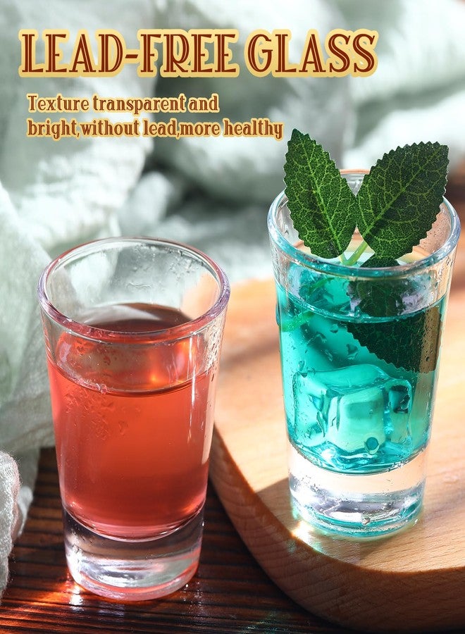 Ziliny 48 Pcs Clear Shot Glasses Set 1.5 oz Small Shot Glasses Bulk for Whiskey Vodka Tequila Espresso Bar Restaurants Home - Image 5