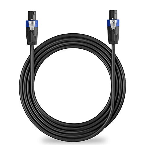 Yoico Pro 50 Feet 12AWG Speakon to Speakon Cable - Heavy Duty 50ft 12 Gauge Speaker Wire Cord with Twist Lock for Audio Amplifier - Single - Image 5