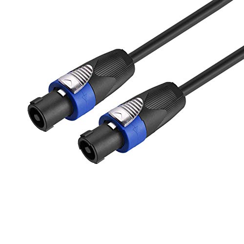 Yoico Pro 50 Feet 12AWG Speakon to Speakon Cable - Heavy Duty 50ft 12 Gauge Speaker Wire Cord with Twist Lock for Audio Amplifier - Single - Image 2