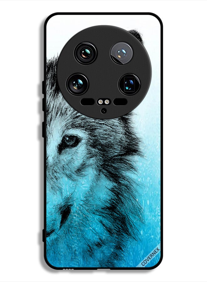 Covernex Xiaomi 14 Ultra Protective Case Cover Half Wolf Face - Image 1