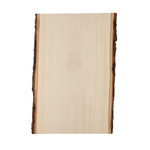 Walnut Hollow Basswood Plank Large with Live Edge Wood (Pack of 1) - For Wood Burning, Home Décor, and Rustic Weddings - Image 1