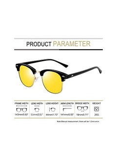 Joopin Sunglasses Men Women, Classic Half Frame Polarized Sun Glasses UV Protection  - Image 5