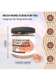 Dead Sea Collection Dead Sea Collection Himalayan Salt Scrub – Exfoliating Body Scrub for Women – Moisturizing and Nourishing Skin – with Pure Oils and Dead Sea Minerals (23.28 Oz)  - Image 4