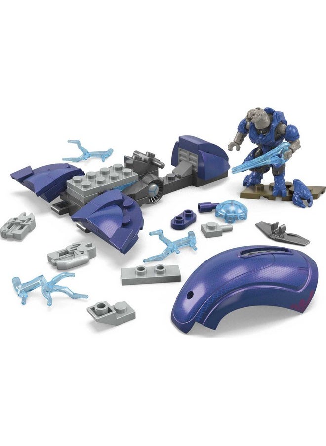 Mega Brands MEGA Halo Toy Building Sets, Ghost of Requiem with 135 Pieces, 4 Micro Action Figures and Accessories, for Collectors  - Image 3