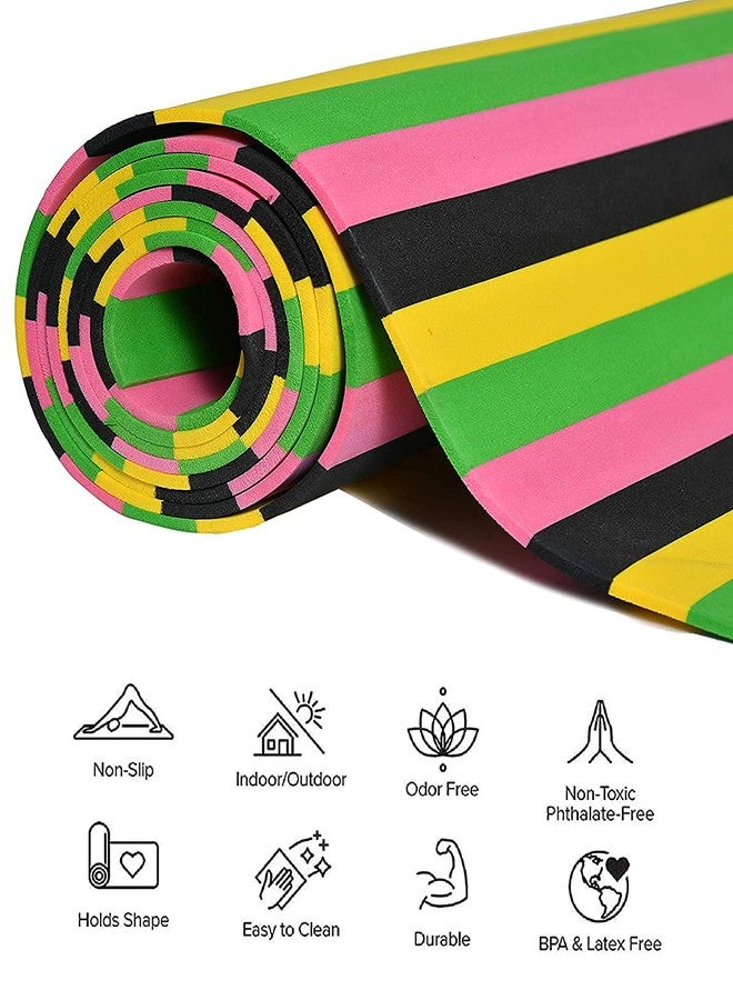 TIB® Yoga Mat for Yoga Exercise and Gym Workout with Carry Bag, Anti-Slip Yoga Mat for Men & Women Fitness, 4MM Thickness - Image 5
