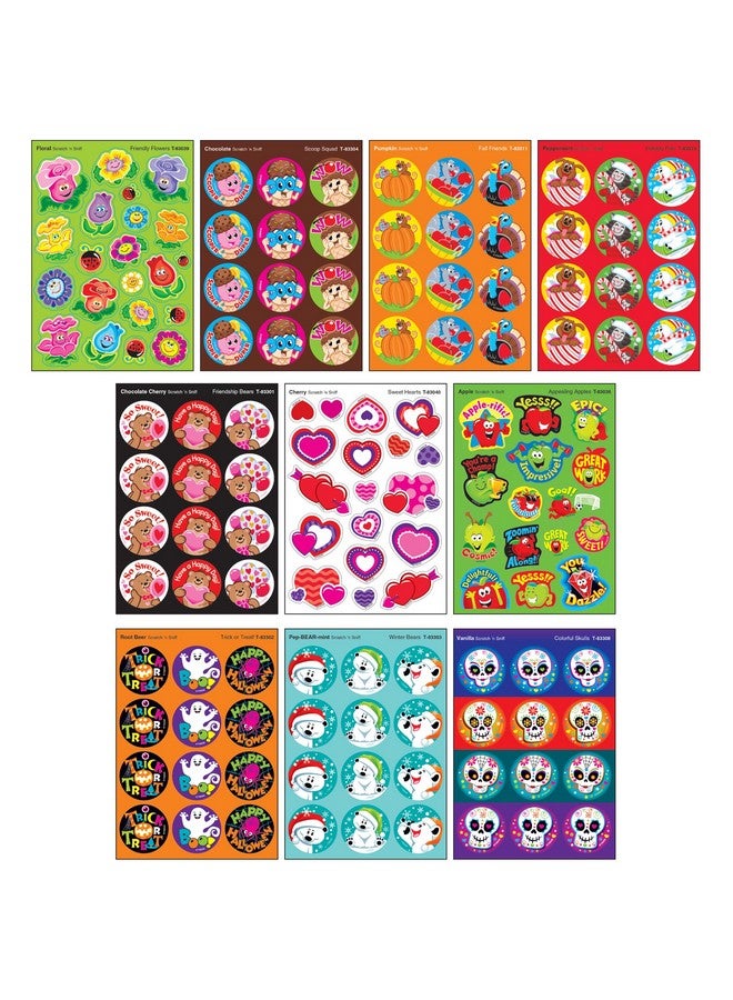 Trend All Year Cheer Stinky Stickers Variety Pack by TREND Enterprises, Inc.; 336 ct.; 70 Designs, 8 scents - Image 3