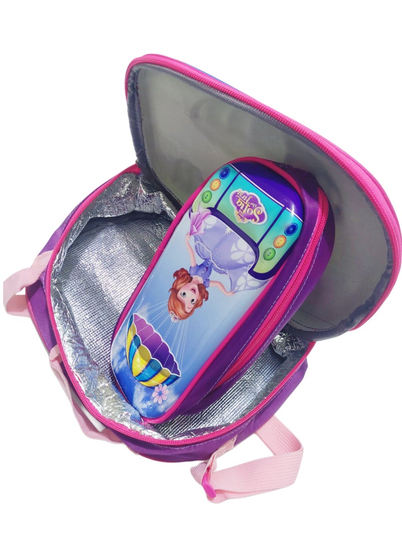 Set of high quality thermal lunch bag with pencil case - Image 2