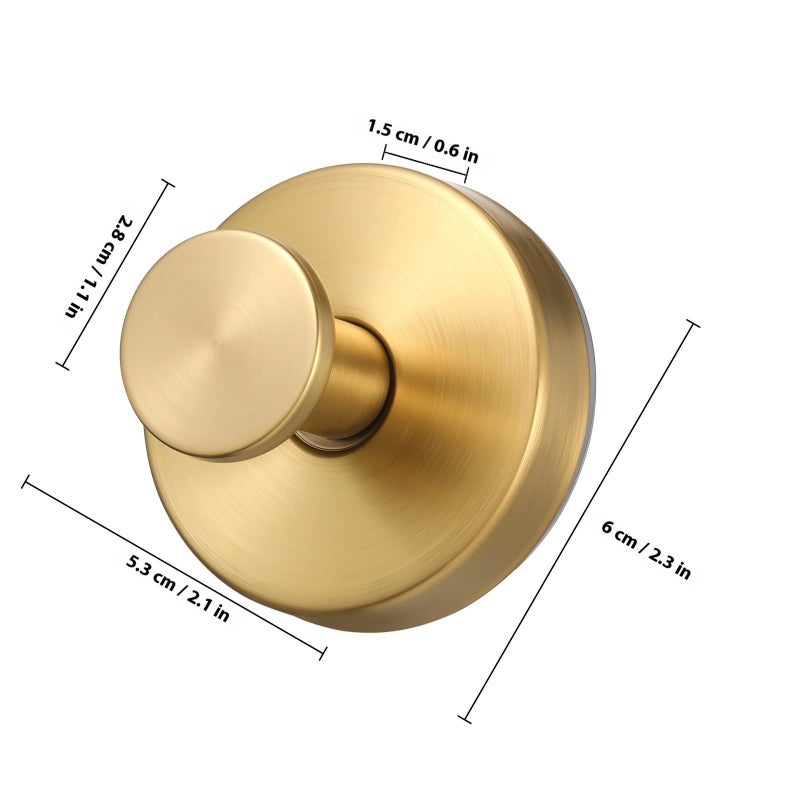 Heavy Duty Suction Cup Hooks 2pcs Rust Resistant Stainless Steel for Bathroom Towels - Image 3
