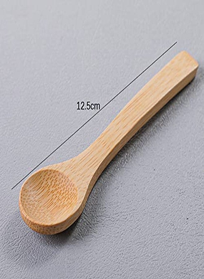 إريوكتري مجموعة من قطعتين من أوعية التوابل الزجاجية الشفافة من إيريوكتري، سعة 300 مل/10 أونصة، مع غطاء من الخيزران، وأوعية سكر لطيفة، وحاويات ملح مع ملعقة خشبية، وحاويات تخزين للمطبخ. - Image 3