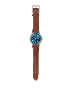 Swatch ساعة يد مقاومة للماء بحركة كوارتز قوية للجنسين - 41 ملم  - Image 2