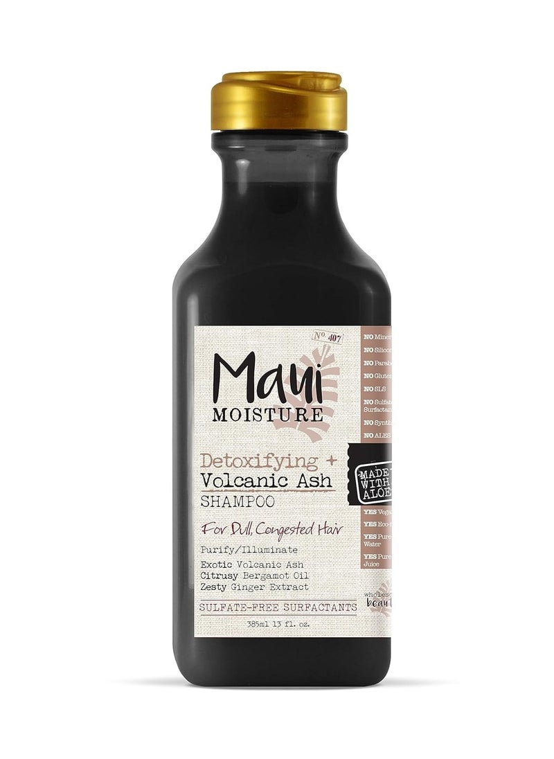 MAUI MOISTURE Maui Moisture Detoxifying + Shampoo, Volcanic Ash, 13 Fl Oz  - Image 1
