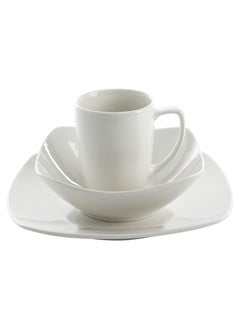 Service for 4 include  4 Dinner Plates 4 Bowls and 4 Mugs