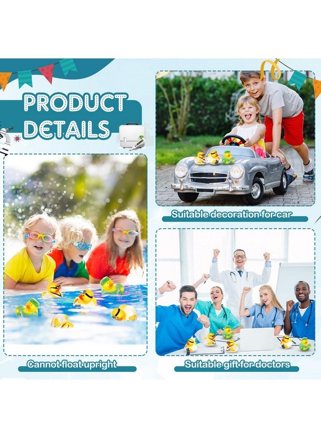DEEKIN 24 Pcs Doctor Rubber Ducks 2 Inch Doctor Themed for Adult Appreciation Ducks Party Favors Rubber for Party Decorations - Image 4
