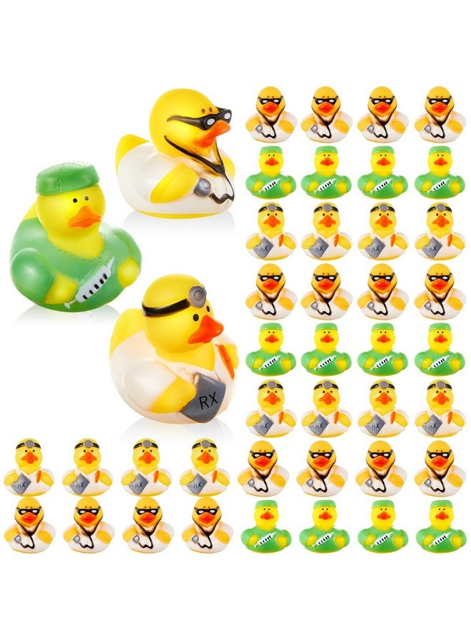 DEEKIN 24 Pcs Doctor Rubber Ducks 2 Inch Doctor Themed for Adult Appreciation Ducks Party Favors Rubber for Party Decorations - Image 2