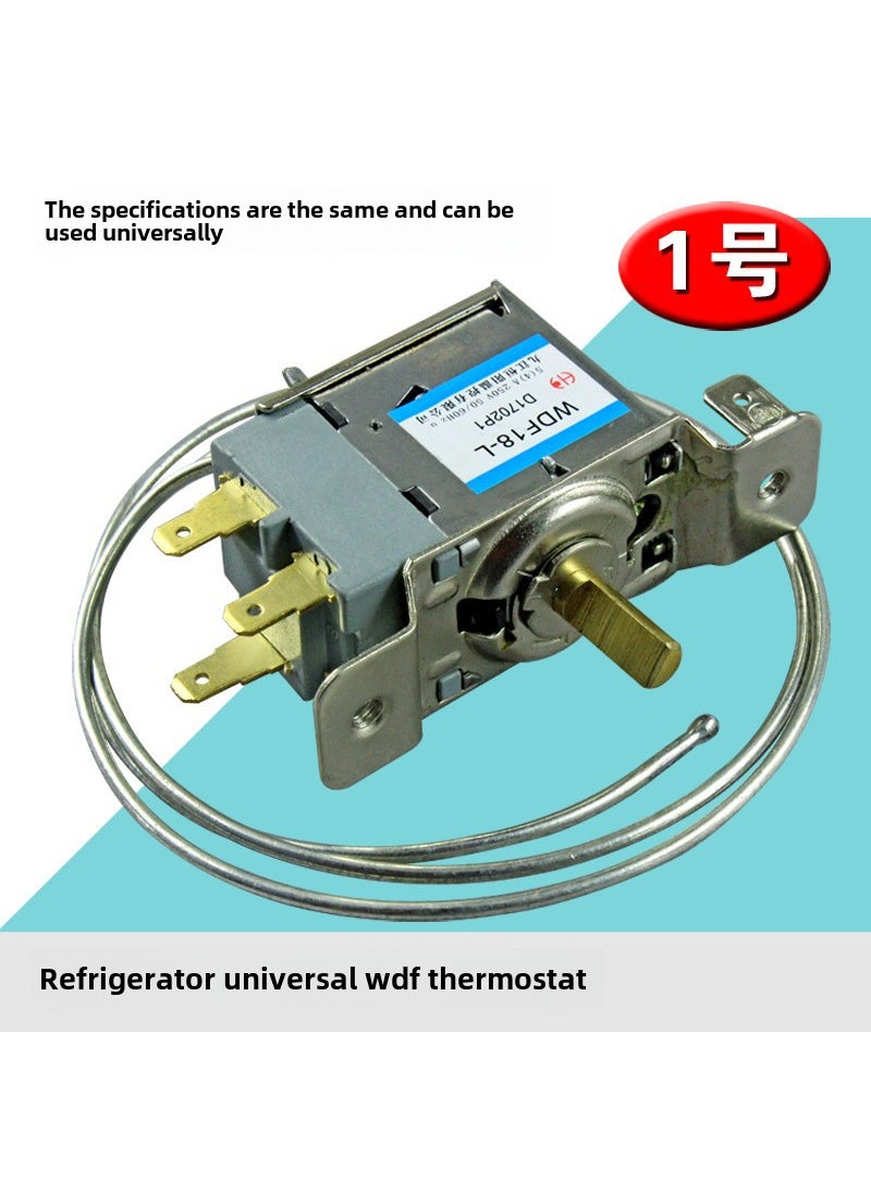 Generic - 1 x 5 pcs Universal Fridge Freezer Thermostat WDF18/20 WPF22 Control No. 1 3-pin fixed on both sides (for refrigerator) - Image 1