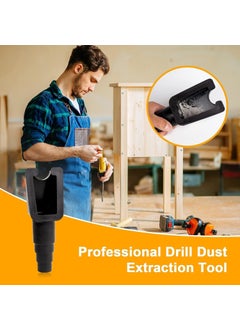 LASALE LASALE Electric Drill Dustproof Vacuum Cleaner Connector Hands Free Dust Collector Dustproof Hole Dust Collector Cleaning Tools Cleaning Accessories  - Image 4