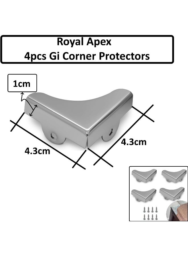 Royal Apex 4pcs Gi Corner Protectors – Galvanized Iron Corner Guards For Industrial & Commercial Use, Furniture Protection, Edge Guard Boxes For Safe Shipping & Injury Prevention (BIG SHAPE) - Image 2