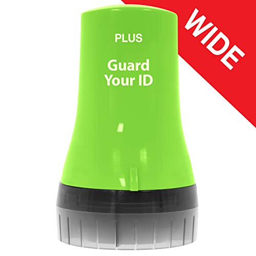 Plus Guard Your ID Advanced Wide Roller Identity Theft Prevention Security Stamp, Green, 38492 - Image 1