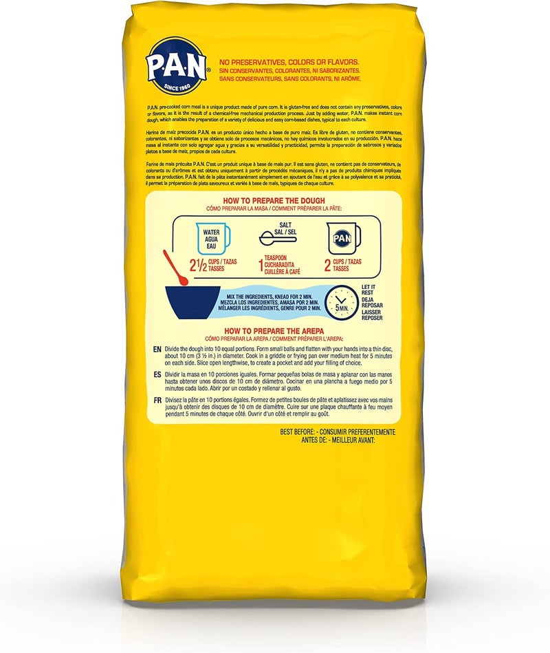 P.A.N. دقيق الذرة الأبيض P.A.N. - دقيق خالي من الجلوتين ومطبوخ مسبقًا - Image 4