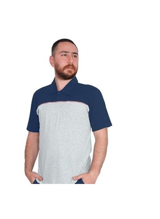 Dadoush Mens Pajama Set 2 Pieces - Jamma for Men 2 Pieces Pajama Set - Mens T-Shirt and Pants - Image 4