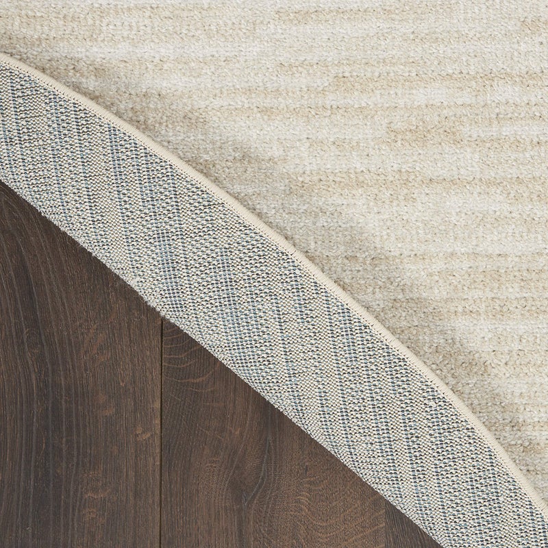 Nourison Home Nourison Essentials Ivory Beige 6' x Round Area Rug - Easy Clean, Non Shedding, Bed Room, Living Room, Dining Room, Kitchen (6' x Round) - Image 5