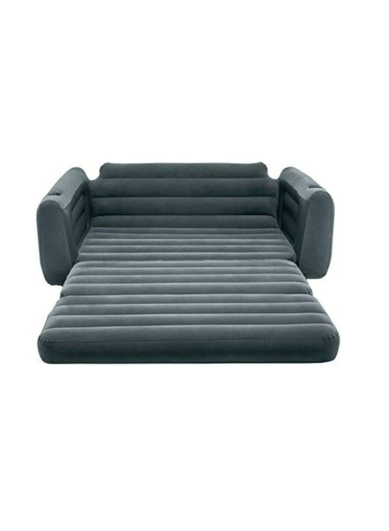 Generic Inflatable sofa  inflatable sofa  double air sofa  suitable for living room   outdoor camping sofa bed  leisure room, bedroom  balcony free electric air pump (203x224x66cm)  - Image 4