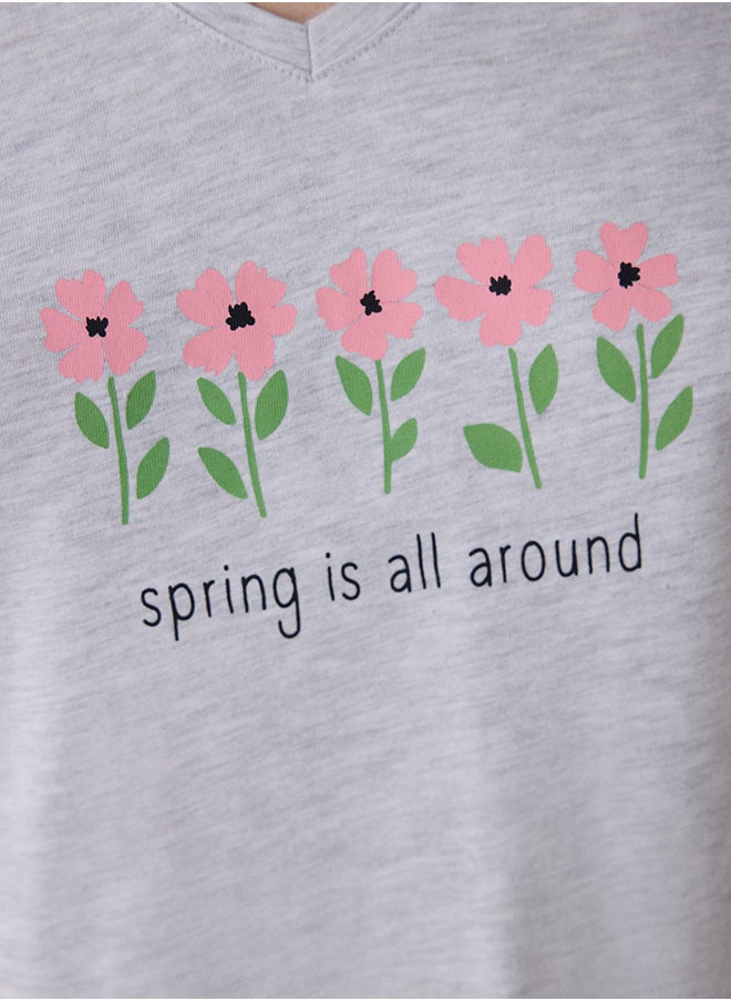 Spring Time Capri Multicolor Pajama Set
