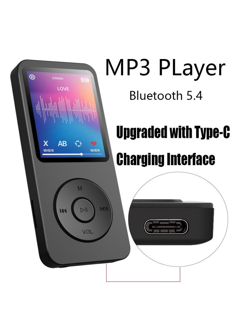 General MP4 Player Bluetooth MP3 Mini Walkman Student 1.8 Inch Screen 64G Plug Card Sports Music Player  - Image 3