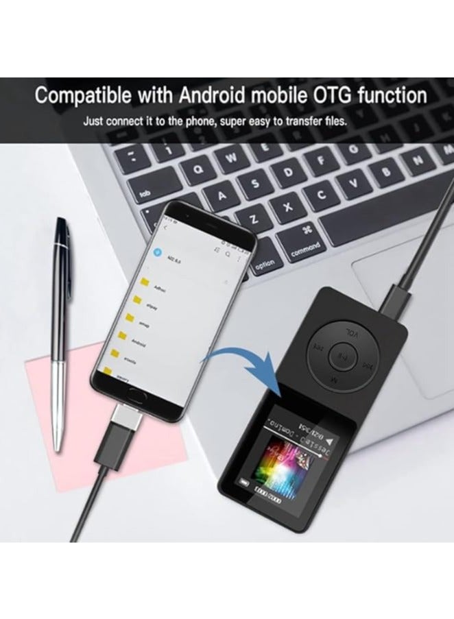 General MP4 Player Bluetooth MP3 Mini Walkman Student 1.8 Inch Screen 64G Plug Card Sports Music Player  - Image 4