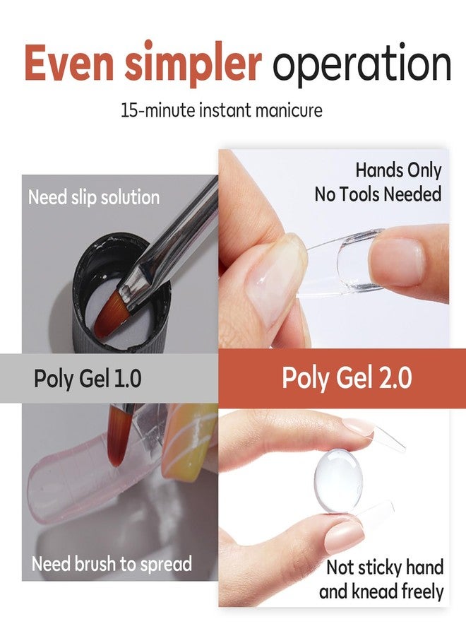 modelones Solid Builder Gel for Nails, Non-Sticky Upgraded Poly Extension Hard Gel Nude for 3D Art Sculpting Molding Beginners-friendly 50g - Image 5