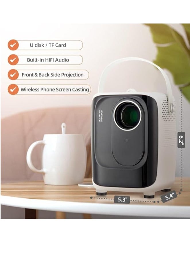 "S10 Portable Projector: Full HD 1920x1080P, 8000 Lumens, Bluetooth, 5G WiFi, and USB/SD Card Functionality"  - Image 3