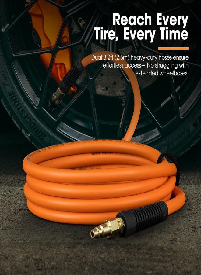 SAN HIMA SanHima 2 Tire Inflation Deflation System - Fits up to 200" Wheelbase, Fast High Flow 2-Way Air Down Tire Inflator Deflator for Truck Car Trailer Motorcycle (2 way) - Image 5