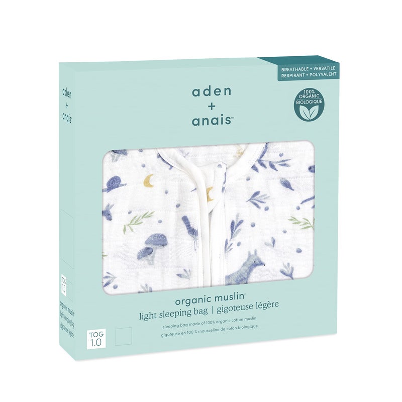 JoyServe aden + anais Soft Sleeping Bag- Pack of 1 | GOTS Certified | Wearable Lightweight Muslin Sleep Sack Blanket | Pretty Sleeping Bag for Baby | 18-36 Months, 1 TOG | Newborn & Infant Essentials | Outdoor - Image 2