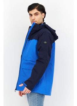 Trespass Men Plain Hooded Jacket, Blue Combo  - Image 2