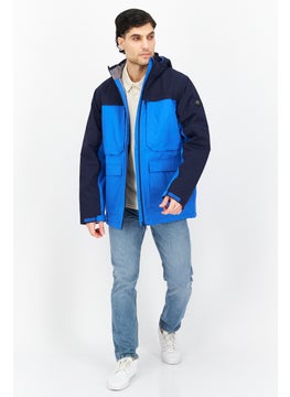 Trespass Men Plain Hooded Jacket, Blue Combo  - Image 4