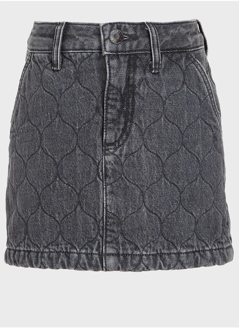 TOMMY HILFIGER Youth Denim Quilted Skirt