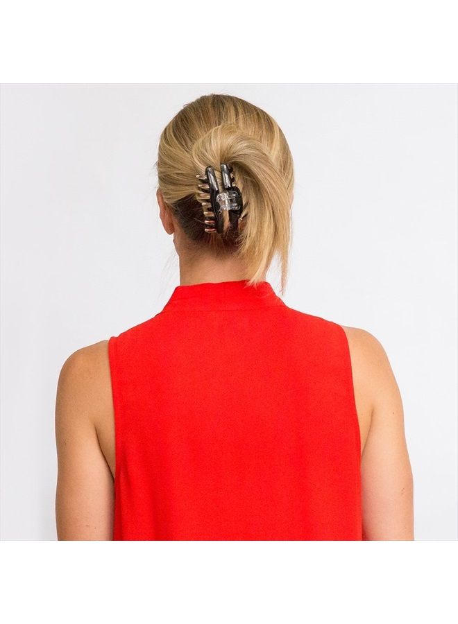 Revlon مشابك شعر ريفلون قوية الثبات، للنساء، بني/أسود، 2 قطعة (عبوة من 1) - Image 4