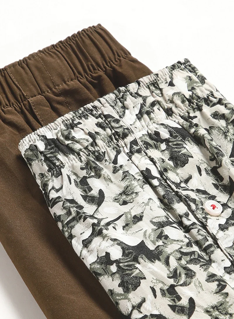 THE BEAR HOUSE Mens Cotton Boxers Multipack Soft Breathable Underwear for Men Loose Fit Comfortable Boxer Shorts for Daily Wear