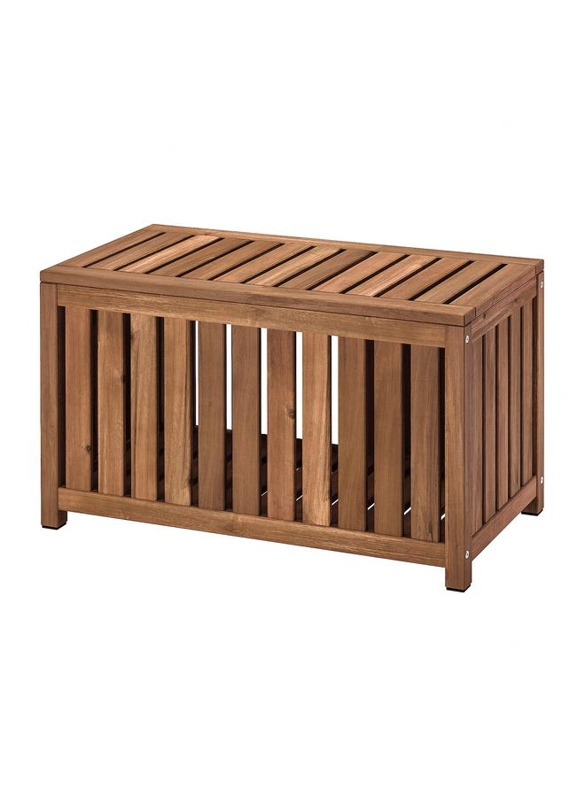Zaboon Storage box, light brown stained indoor/outdoor, 80x40x45 cm - Image 1