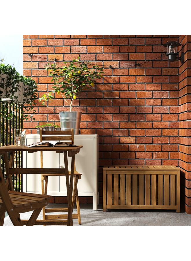 Zaboon Storage box, light brown stained indoor/outdoor, 80x40x45 cm - Image 3