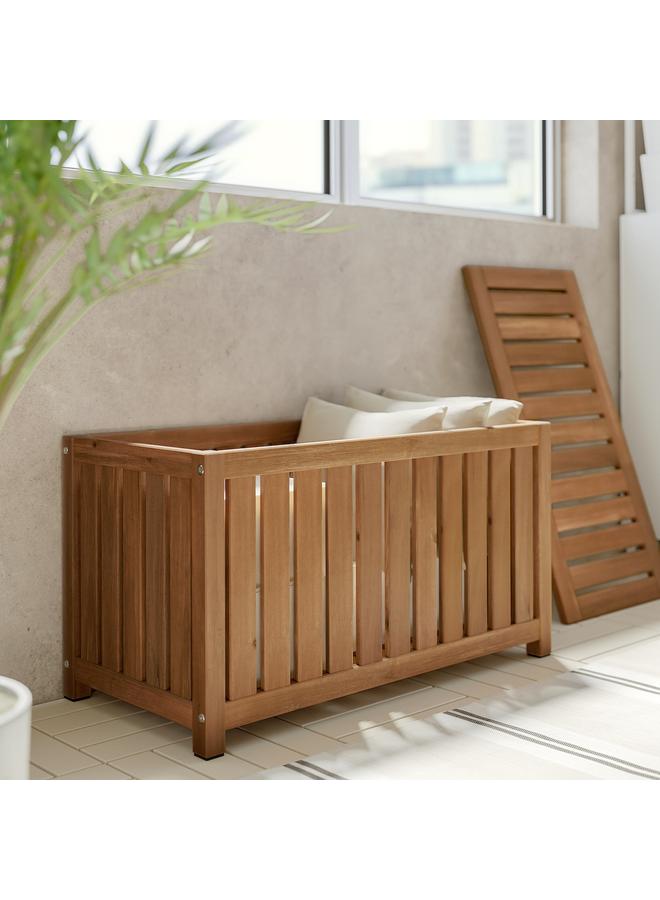 Zaboon Storage box, light brown stained indoor/outdoor, 80x40x45 cm - Image 2