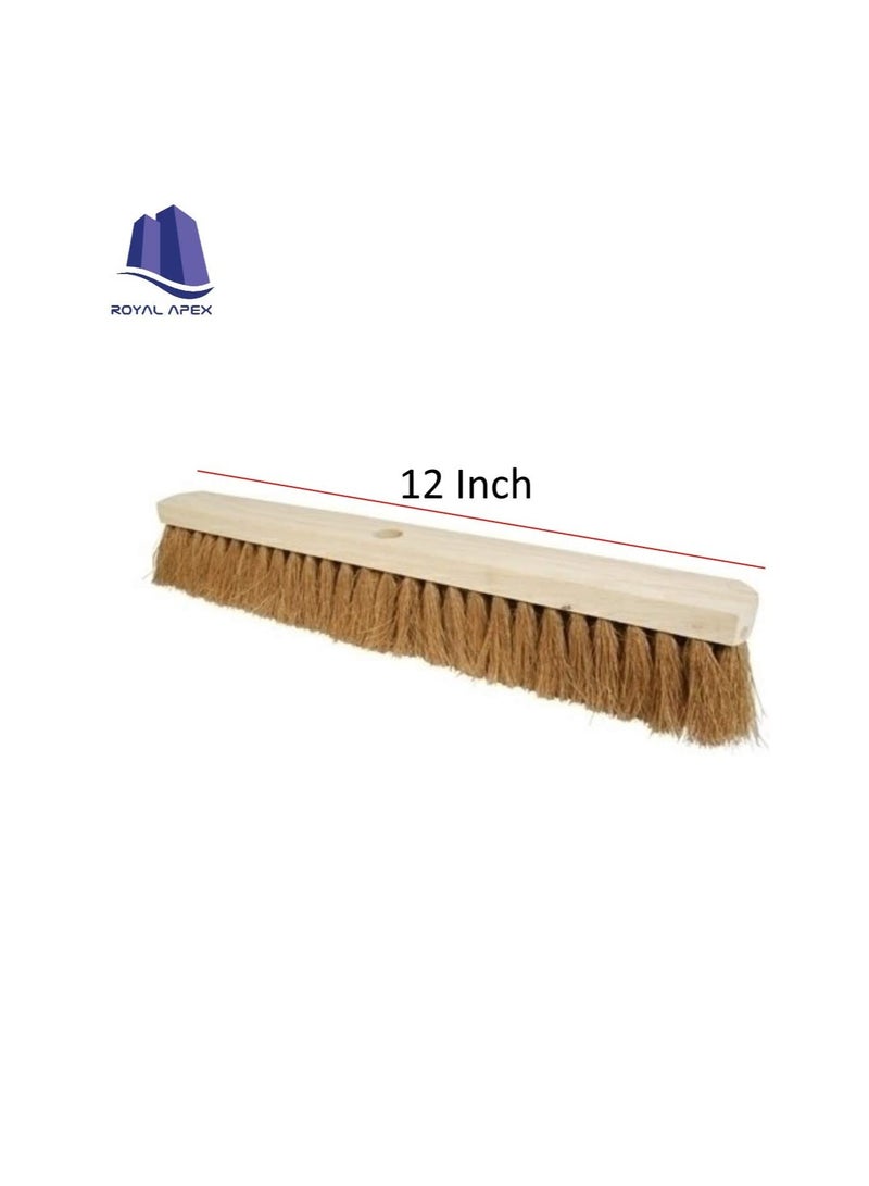 Sweeping Brush Broom Head Chose Soft Stiff Bristles Indoor or Outdoor Yard Brush 12 Inch Brush Only - Image 3