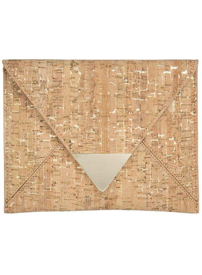 JNB Cork Envelope Flat Clutch,Gold42 - Image 1