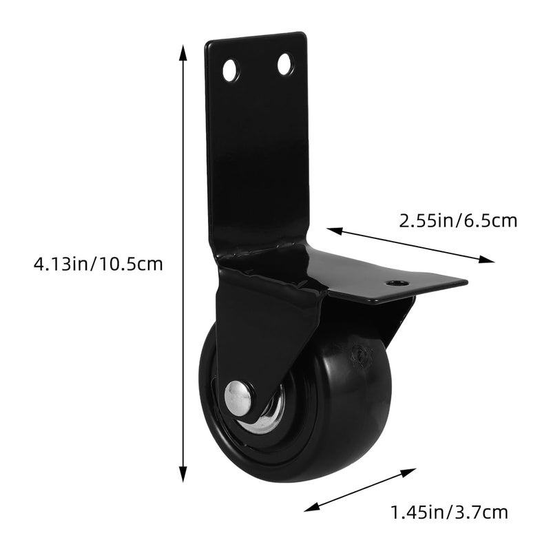 Universal 2 Inch Replacement Caster Wheels for Luggage Toolbox Laundry Rack Cabinet Easy Installation - Image 3