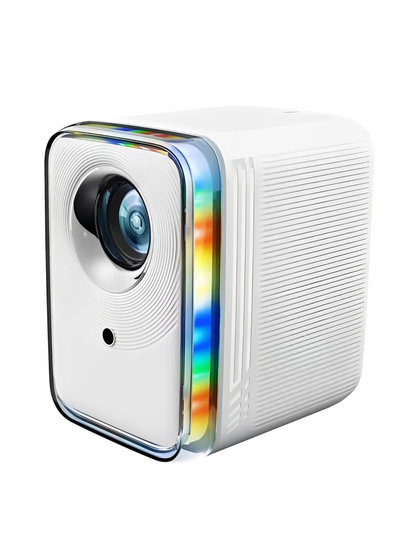 Rock Pow PVO Portable 1080P HD LED Projector for Kids & Outdoor Movies — Android 13.0, Dual-Band WiFi, Bluetooth 5.2, HDMI/USB Inputs, Remote Control, Home Theater Video Projector - Image 1