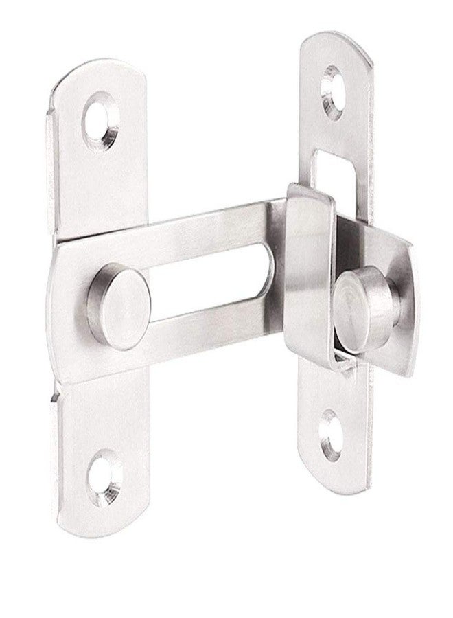 dingchi Door Hasp Latch 4 Inch,90 Degree Stainless Steel Safety Home Anti Theft Guard Bolts Action Hardware Sliding Lock Right Angle - Image 4