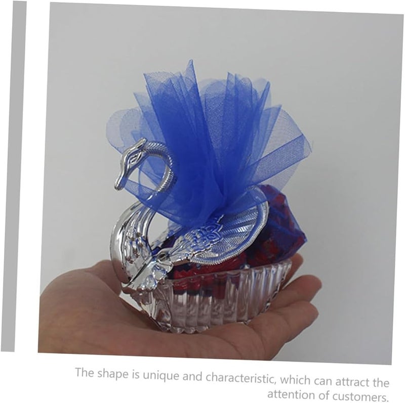 صناديق حلوى زفاف البجع الأبيض 24 قطعة آمنة للأغذية صديقة للبيئة هدايا الحفلات - Image 5