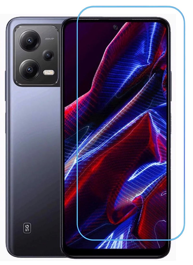 ACLIX Antistatic ESD Dustproof Premium Quality High Definition Clear Tempered Glass Screen Protector Designed For Xiaomi Poco X5 - Image 1