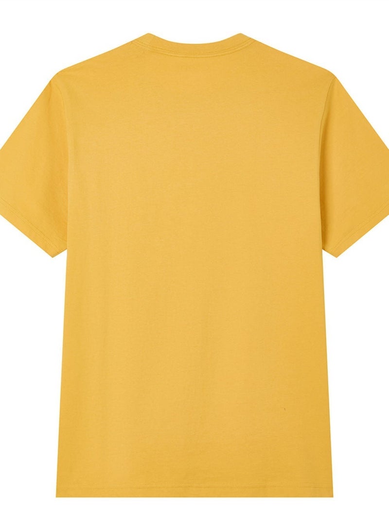 GIORDANO Men’s Slim Fit Cotton Signature Print Tee - Image 4