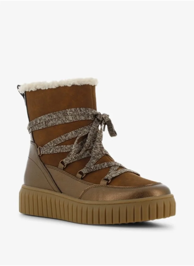 اس جي Women's Panelled High Shaft Boots with Zip Closure
